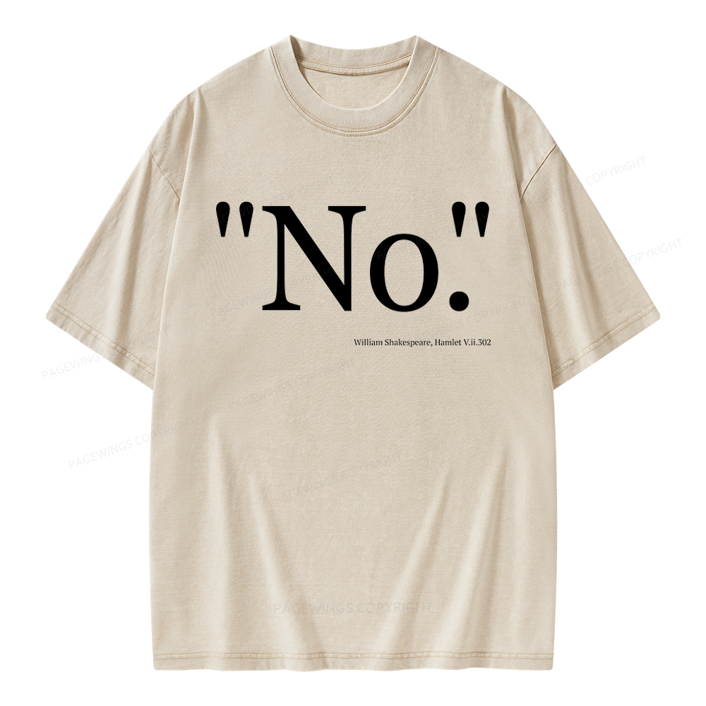 Pagewings Book Quote Unisex Washed T-shirt