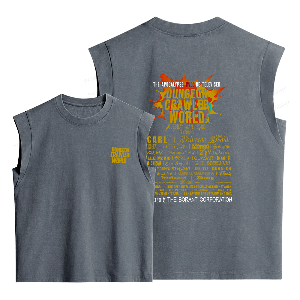 Pagewings Fuel Your Imagination With Sci-Fi World Tour Women's Washed Tank Top