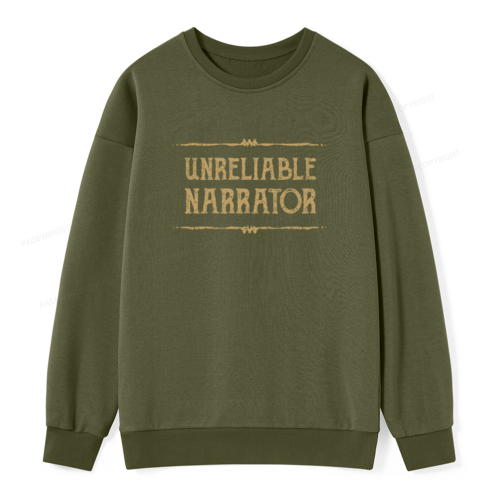 Pagewings Unreliable Narrator Unisex Classic Sweatshirt