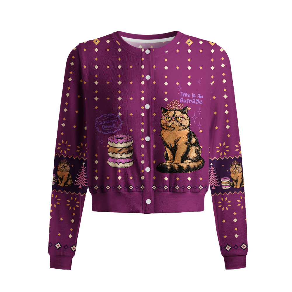 Pagewings Sci Fi Book Lover Crew Neck Cardigan Sweaters
