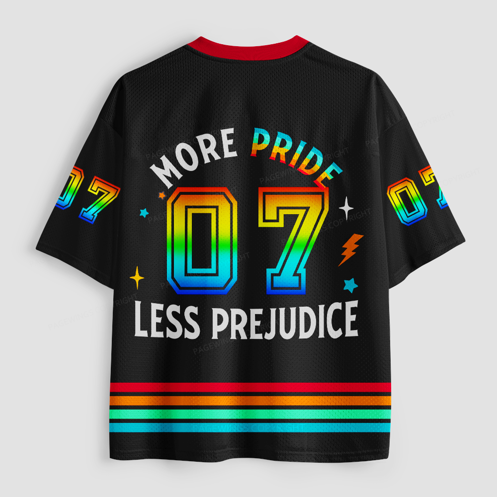 Pagewings More Pride Less Prejudice Unisex Mesh Jersey