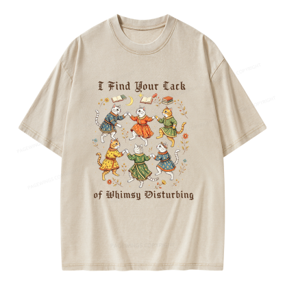Pagewings I Find Your Lack of Whimsy Disturbing Unisex Washed T-shirt
