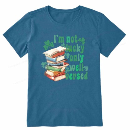 Pagewings St Patty Day Trendy Retro Book Shamrock Shirt Unisex Classic T-shirt