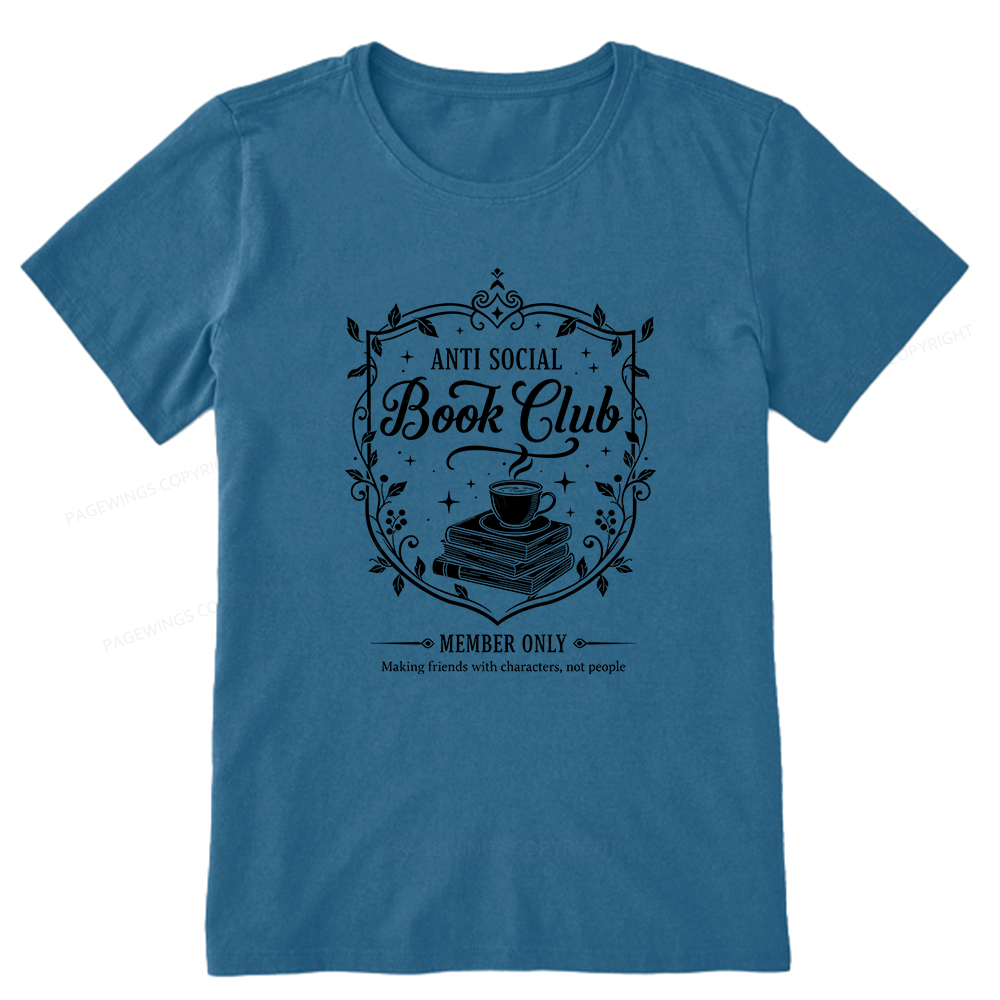 Pagewings Anti Social Book Club Unisex Classic T-shirt