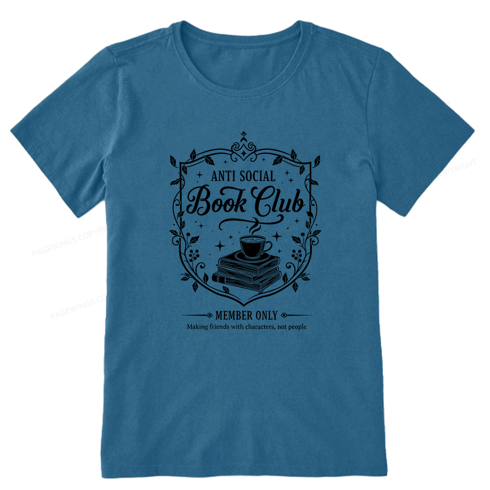 Pagewings Anti Social Book Club Unisex Classic T-shirt