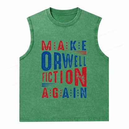 Pagewings 1984 Book Unisex Washed Tank Top