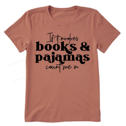 Pagewings Involves Books And Pajamas Count Me Unisex Classic T-shirt