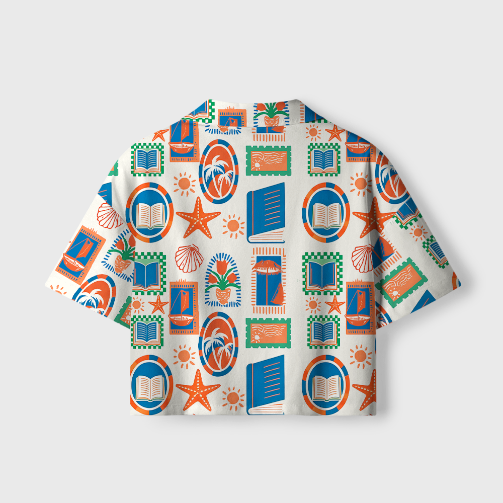 Pagewings Summer Reading Women's Camp Shirt