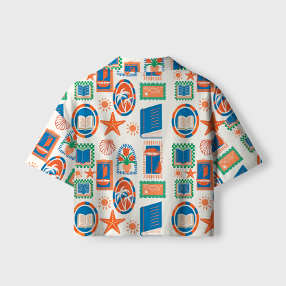 Pagewings Summer Reading Women's Camp Shirt