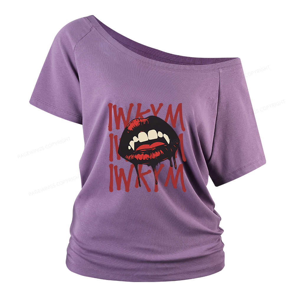 Pagewings Sci Fi Novel Lover Women Off Shoulder T-shirts