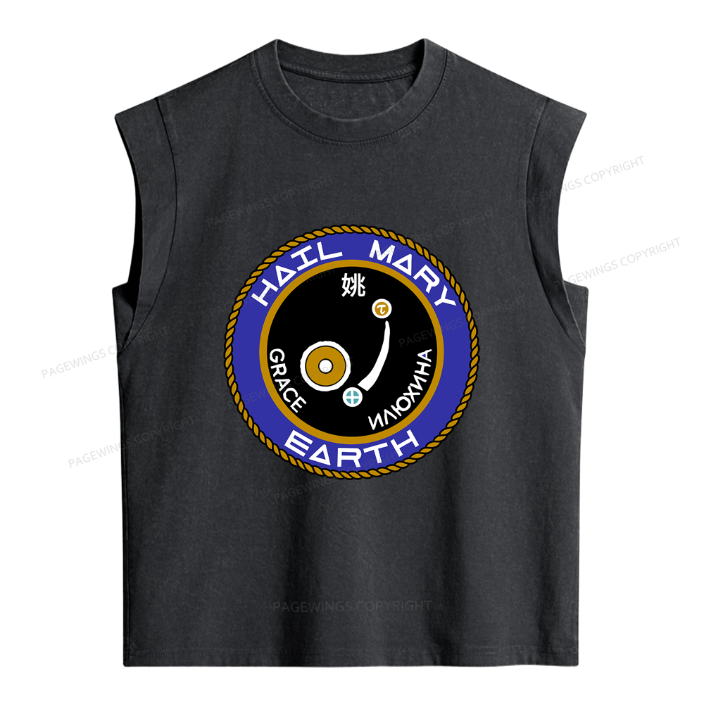 Pagewings Mission Patch Women's Washed Tank Top