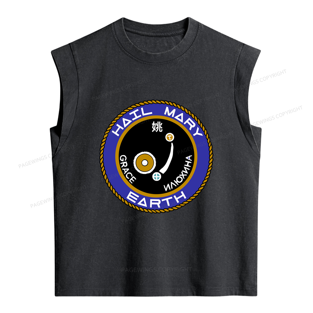 Pagewings Mission Patch Women's Washed Tank Top