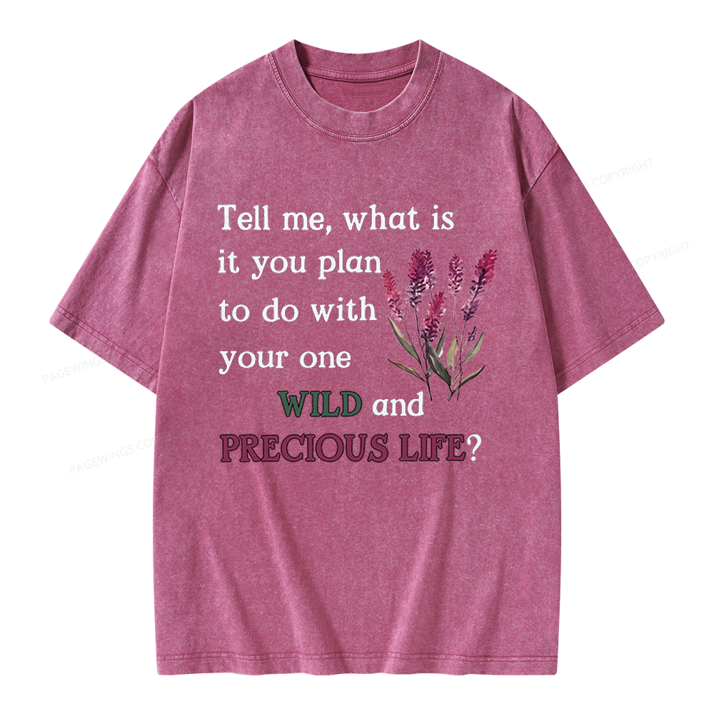 Pagewings Inspriational Quote Unisex Washed T-shirt