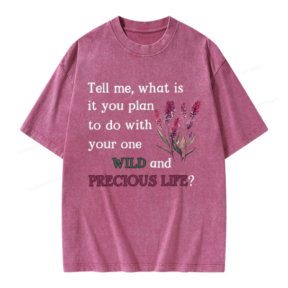 Pagewings Inspriational Quote Unisex Washed T-shirt