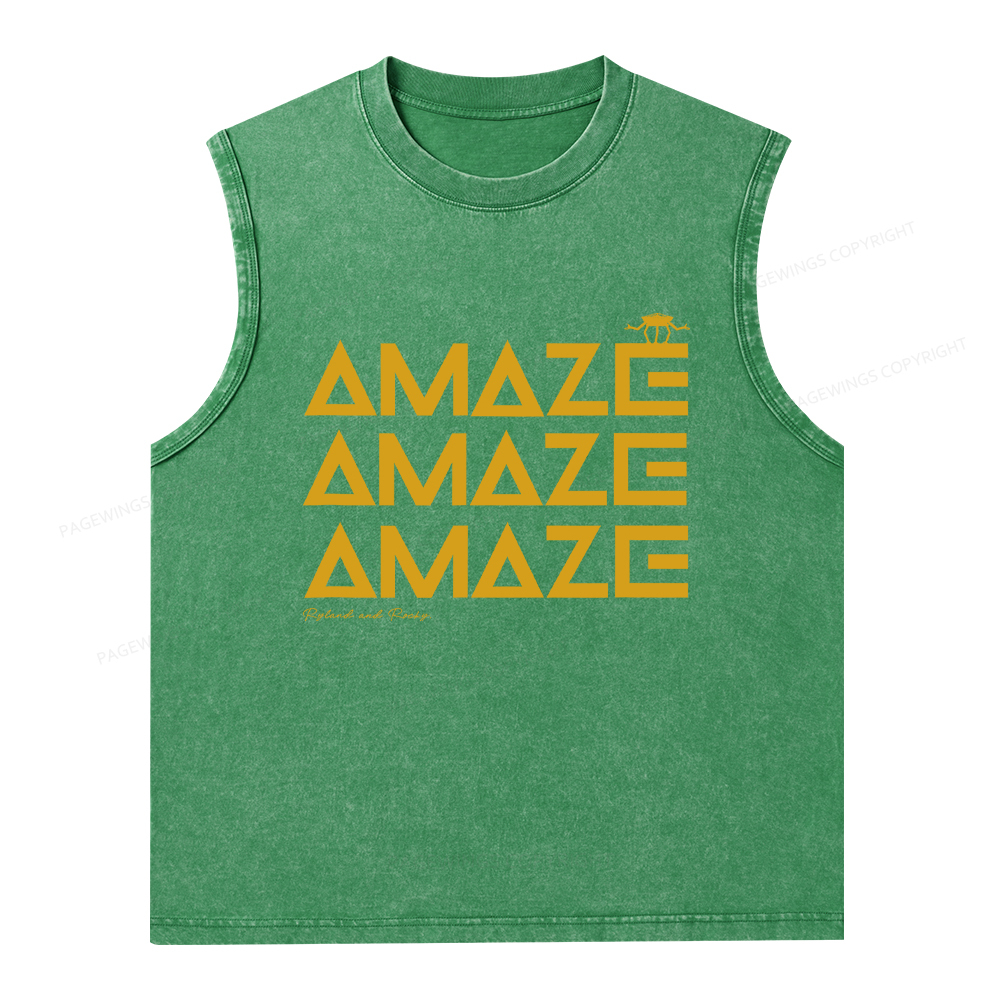 Pagewings Amaze Unisex Washed Tank Top