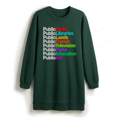 Pagewings Public Libraries Sweatshirt Dress