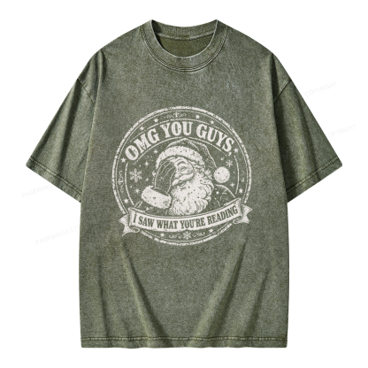 Pagewings OMG You Guys I Saw What You’re Reading Unisex Washed T-shirt