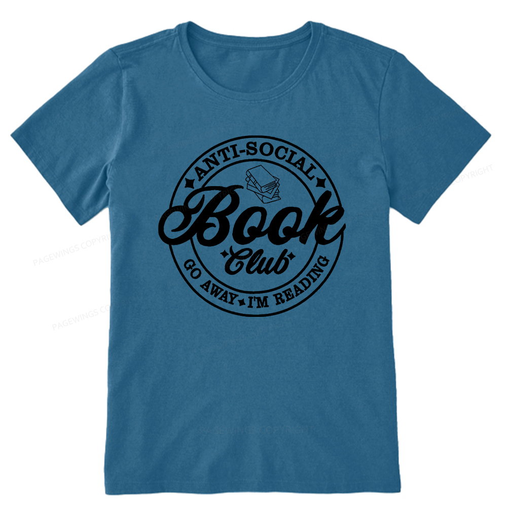 Pagewings Go Away I'm Reading Embroidery Unisex Classic T-shirt