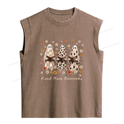 Pagewings Wildflowers Ghost Women's Washed Tank Top