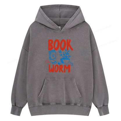 Pagewings Bookworm Unisex Washed Hoodie