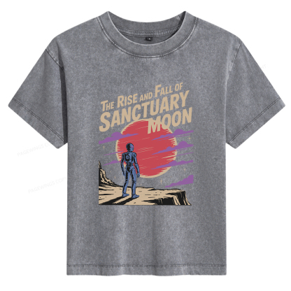 Pagewings The Rise And Fall Of Sanctuary Moon Women's Washed T-shirt