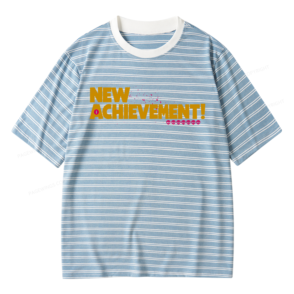 Pagewings New Achievement Unisex Striped T-Shirt