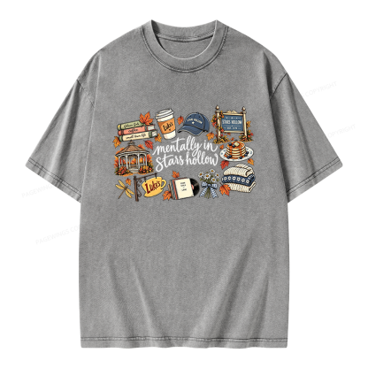 Pagewings Stars Hollow Unisex Washed T-shirt