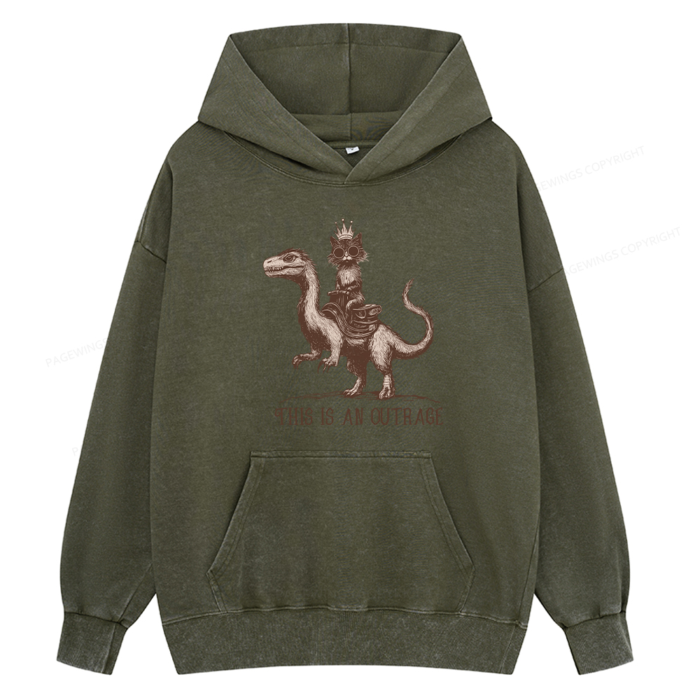 Pagewing Princess Donut Unisex Washed Hoodie
