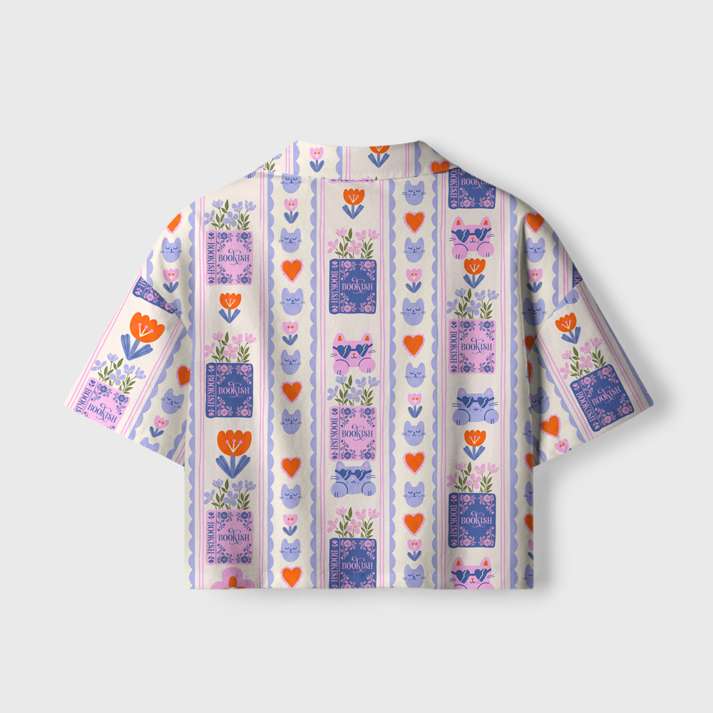 Pagewings Bookish Women's Camp Shirt