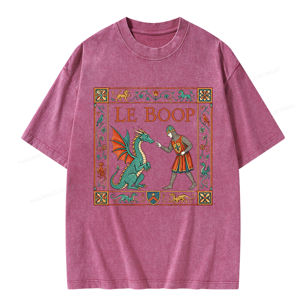 Pagewings Le Boop Unisex Washed T-shirt