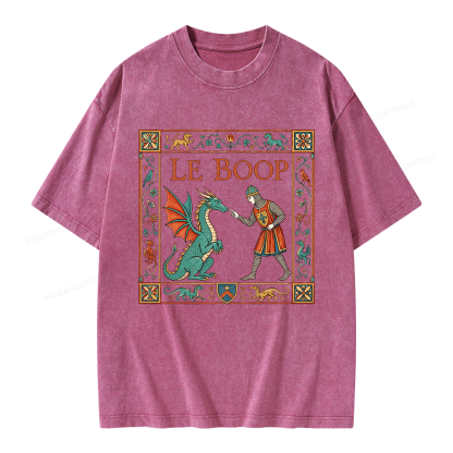 Pagewings Le Boop Unisex Washed T-shirt