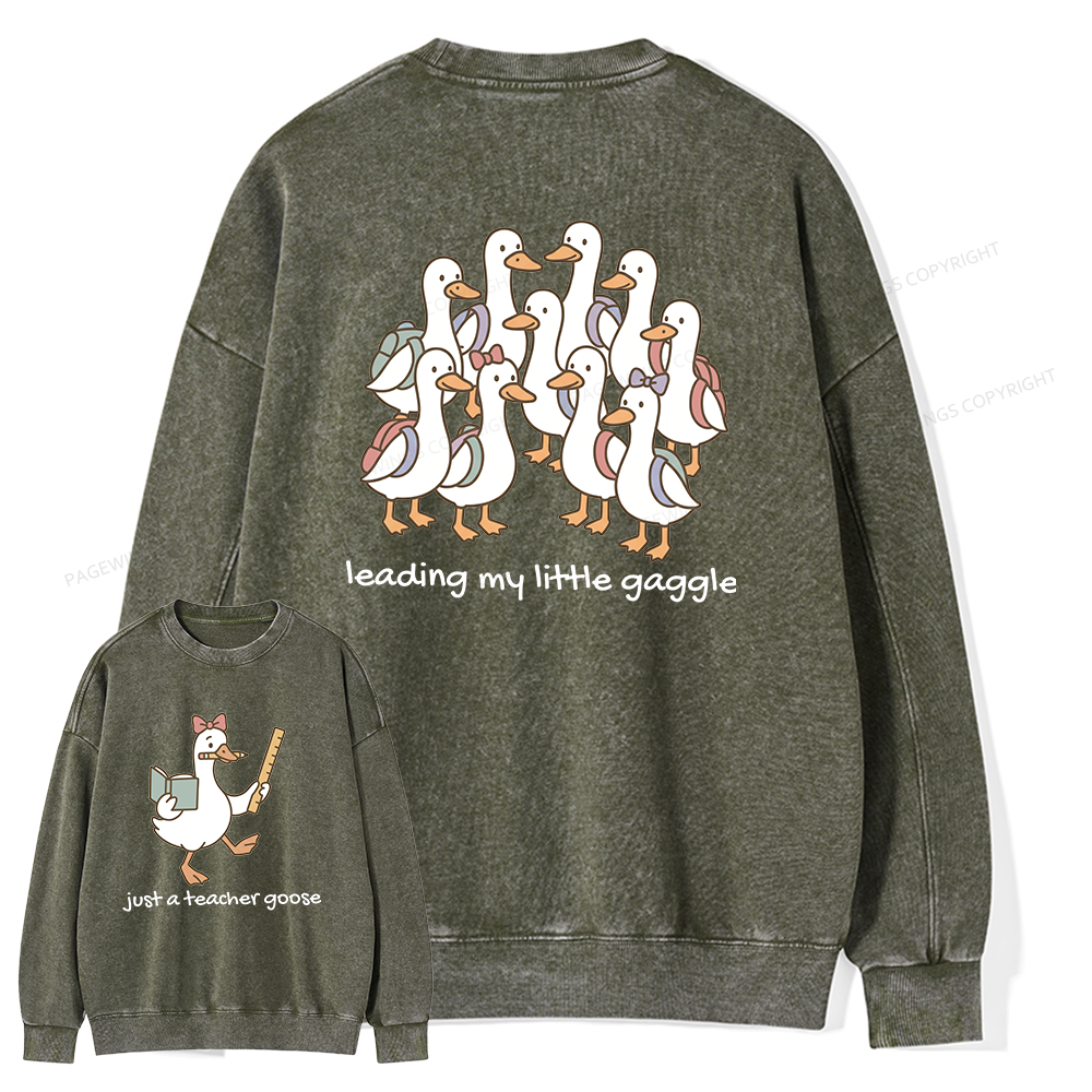 Pagewings Back to School Unisex Washed Sweatshirt