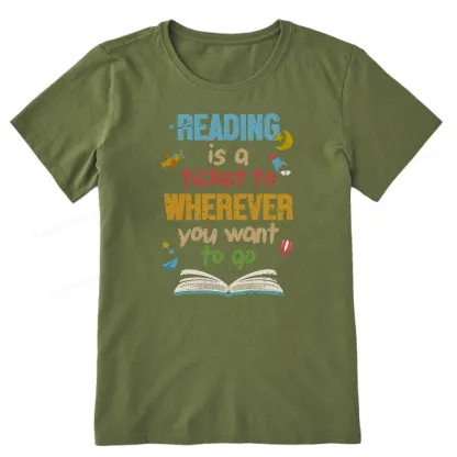 Pagewings Reading Is A Ticket Unisex Classic T-shirt