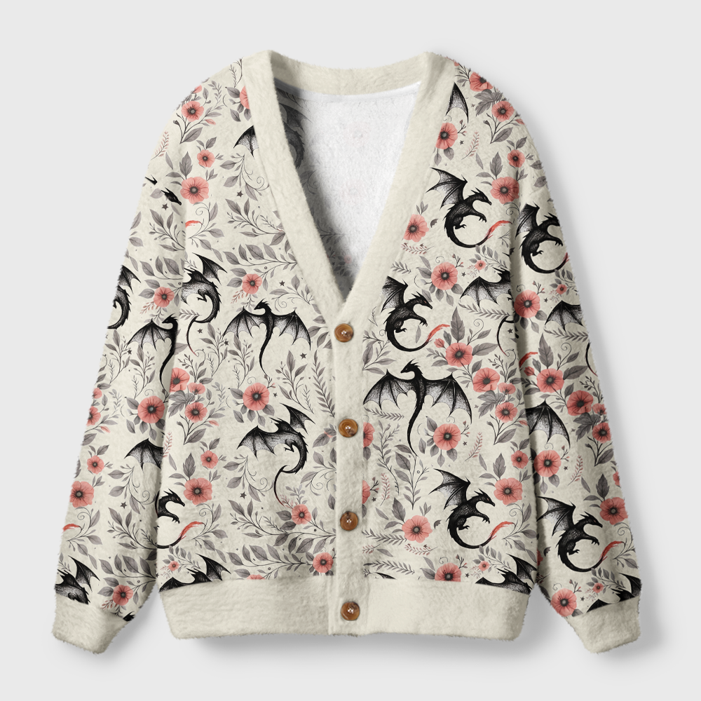 Pagewings Fantasy Bookish Light Knit Unisex Cardigan Sweaters