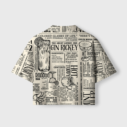 Pagewings Literature Lover Camp Collar Women's Camp Shirt