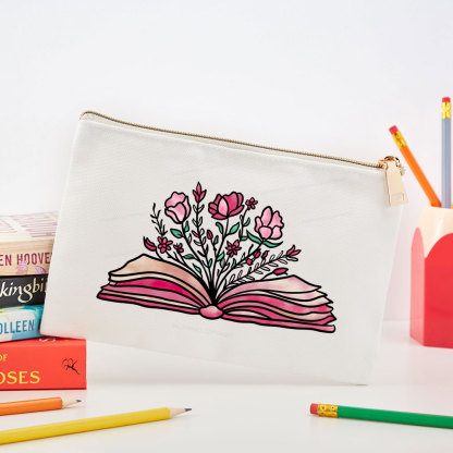 Pagewings Booktrovert Definition Funny Book Lover Png Pouch