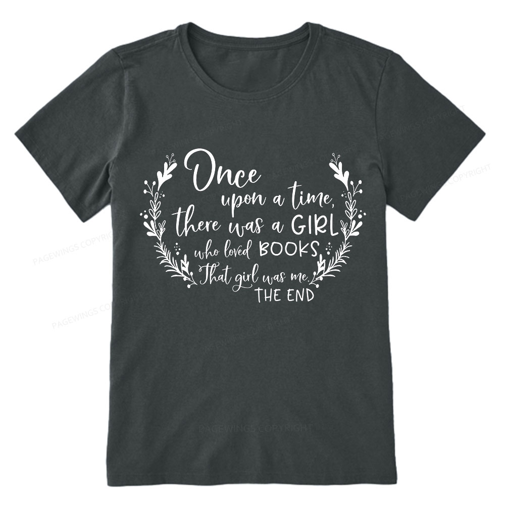Pagewings There Was A Girl Who Loved Books Unisex Classic T-shirt
