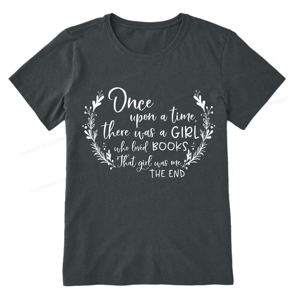 Pagewings There Was A Girl Who Loved Books Unisex Classic T-shirt