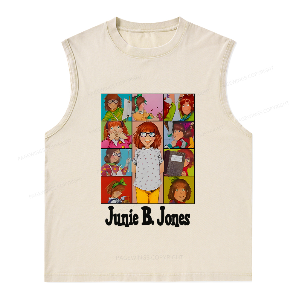 Pagewings Junie B Jones Unisex Washed Tank Top