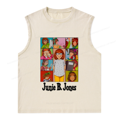 Pagewings Junie B Jones Unisex Washed Tank Top