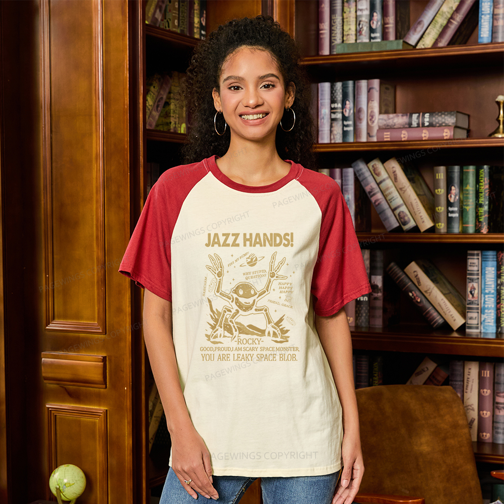 Pagewings Science Fiction Nerd Raglan T-shirt