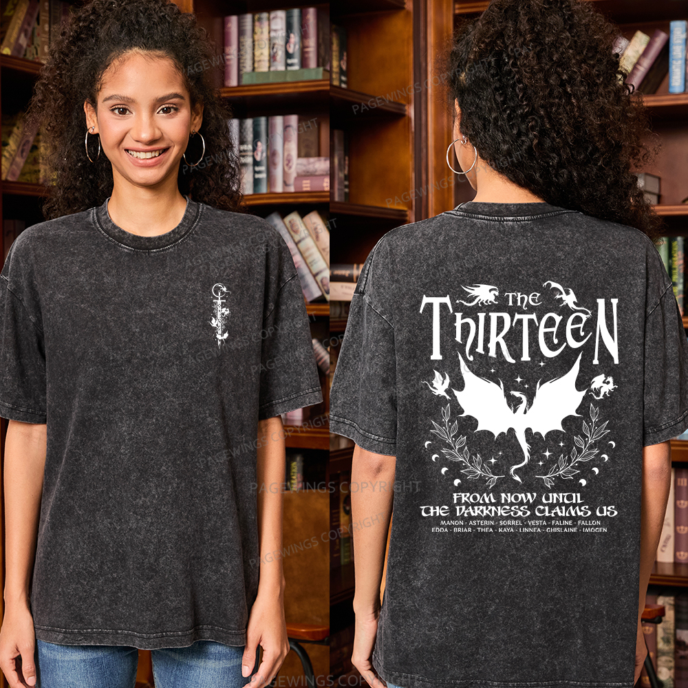 Pagewings The Thirteen Unisex Washed T-shirt