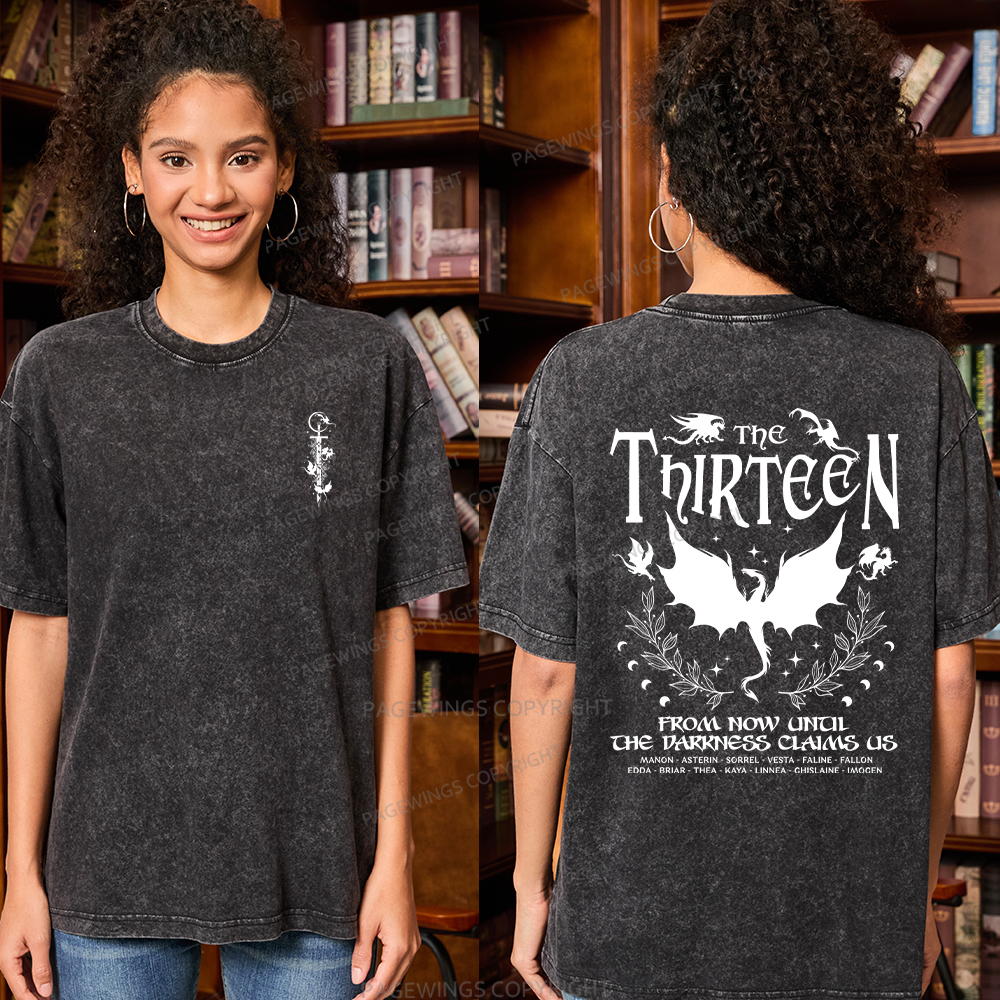 Pagewings The Thirteen Unisex Washed T-shirt