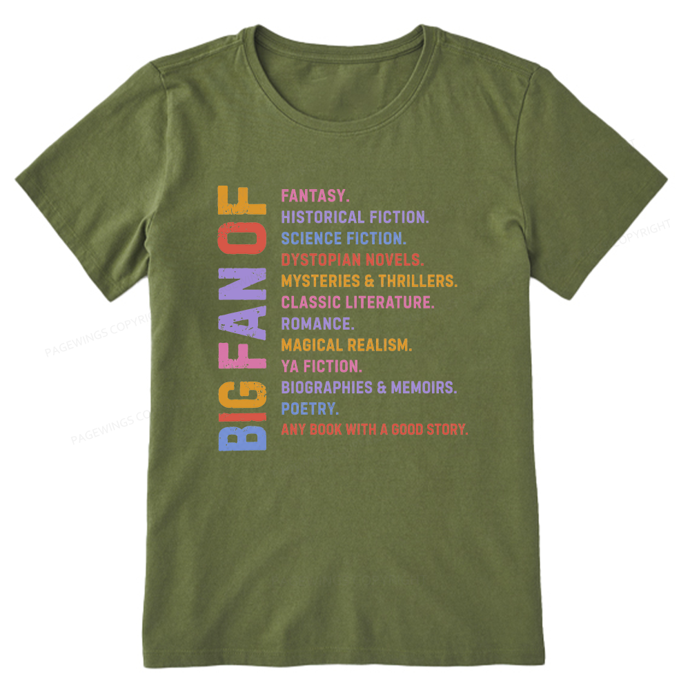 Pagewings Big Fan of Books Unisex Classic T-shirt