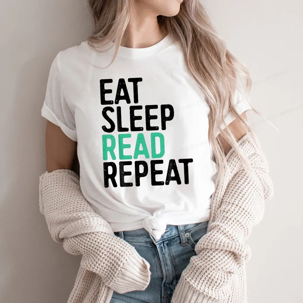 Pagewings Eat Sleep Read Repeat Unisex Classic T-shirt