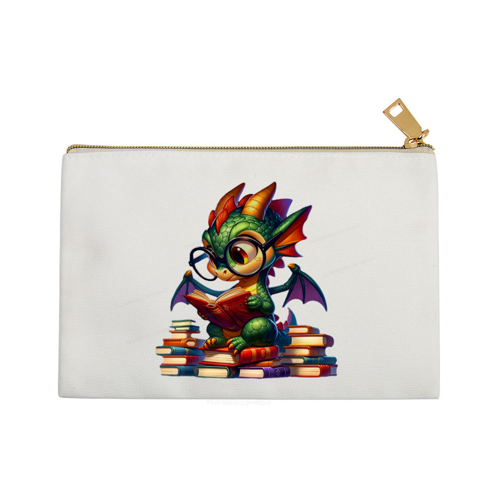 Pagewings Dragon And Books Pouch