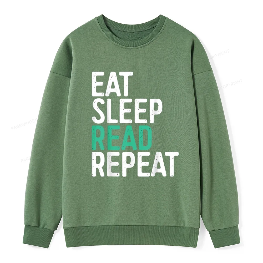 Pagewings Eat Sleep Read Repeat Unisex Classic Sweatshirt