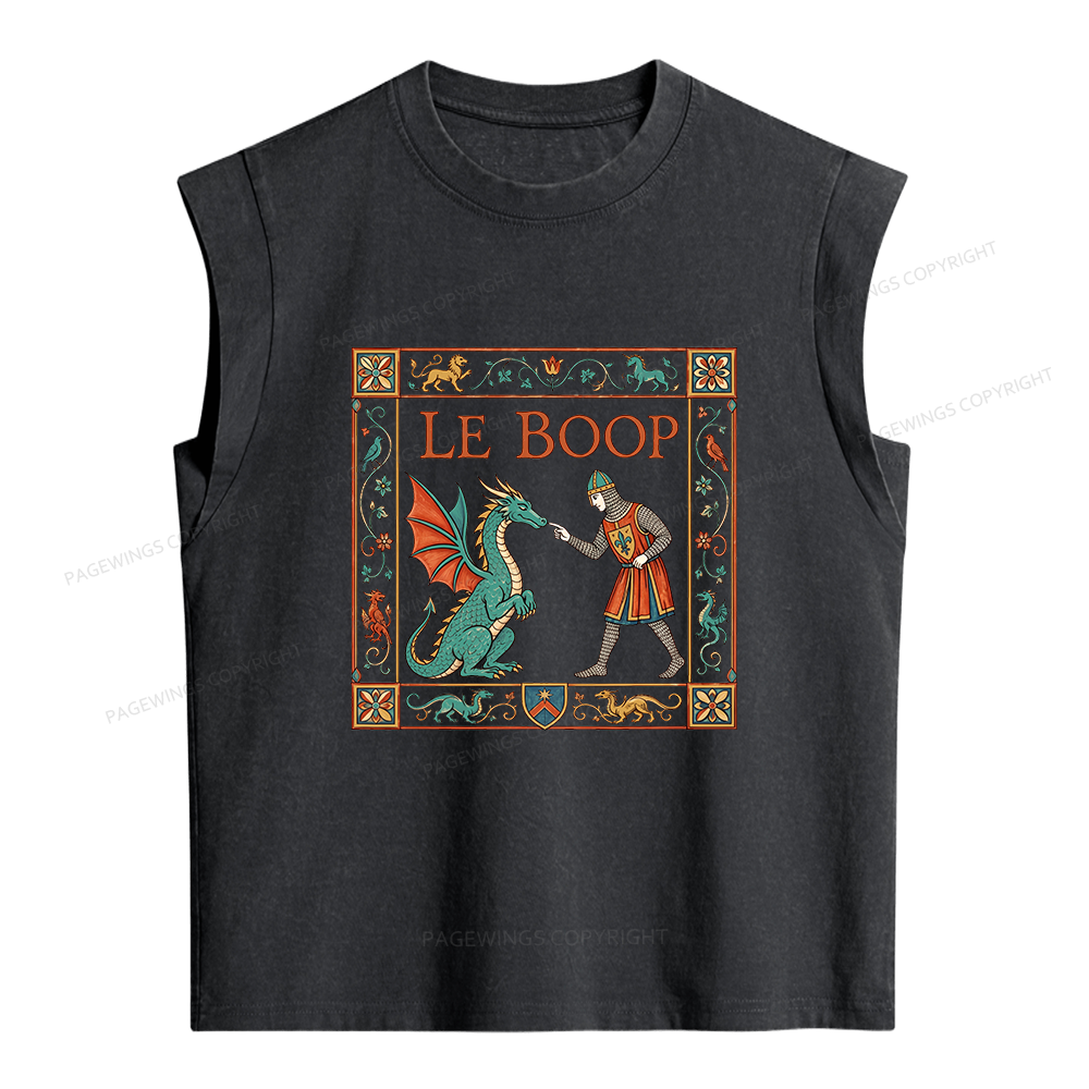Pagewings Le Boop Women's Washed Tank Top