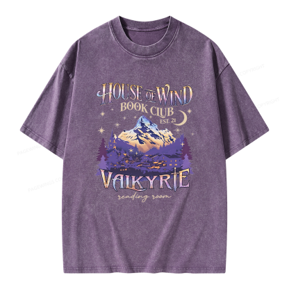 Pagewings Fantasy Book Unisex Washed T-shirt