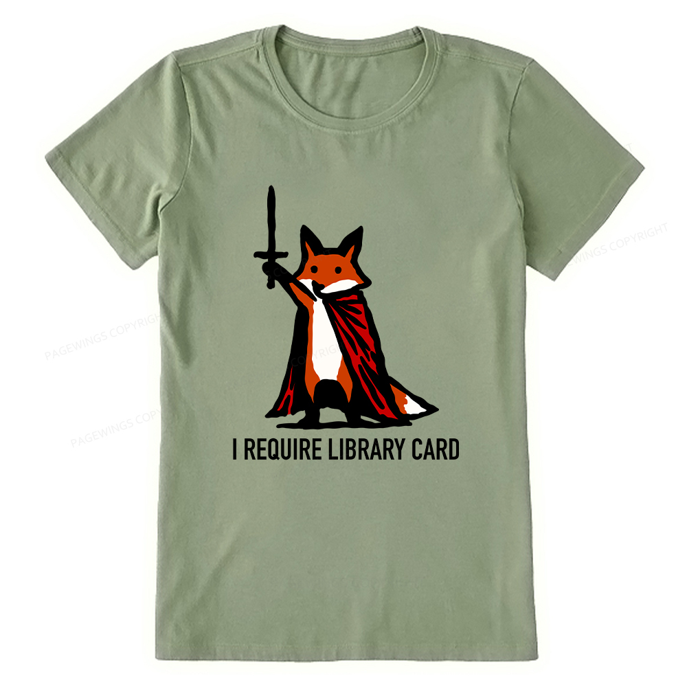 Pagewings I Require Library Card Unisex Classic T-shirt
